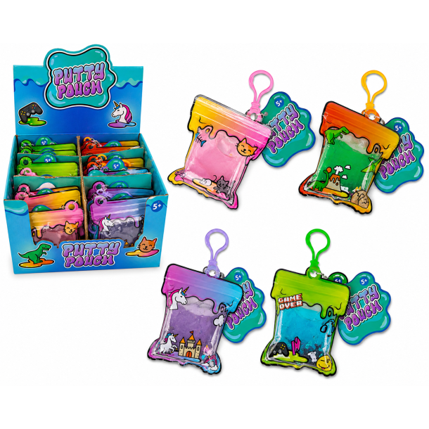 Putty Pouch N�glering � Squishy Putty Keychain