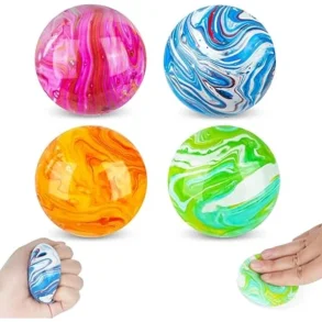 Rainbow Marble Coconut Oil Stressbold � 6 cm