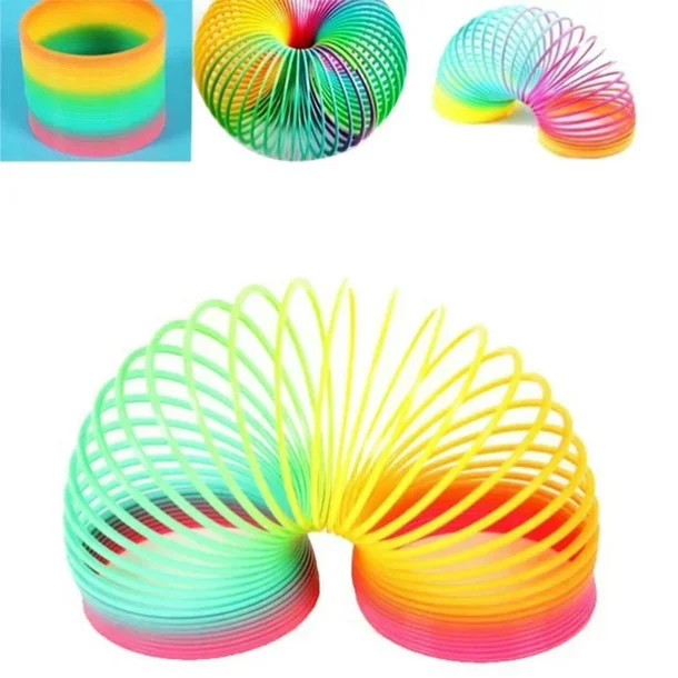 Retro Rainbow Spring Slinky Spring