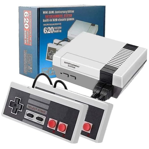 Retro Spillekonsol med 620 Klassiske Spil