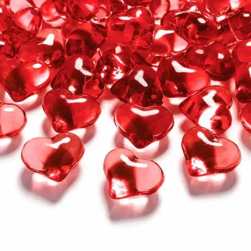Appel til at være attraktiv Kristendom Kakadu Rød hjerte diamant konfetti 21 mm- 30stk - Konfetti - Bents Webshop