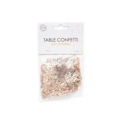 Rosa Guld Tekst "Just Married"- Konfetti 14 Gram