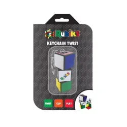 Rubik�s Cube N�glering � Mini Twist Puzzle til n�gler og taske