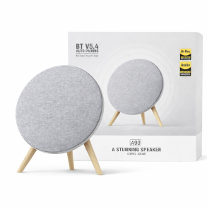 Rund Bluetooth H�jtaler Gr� � Lang Batteritid | BT 5.4 & 10W Stereo