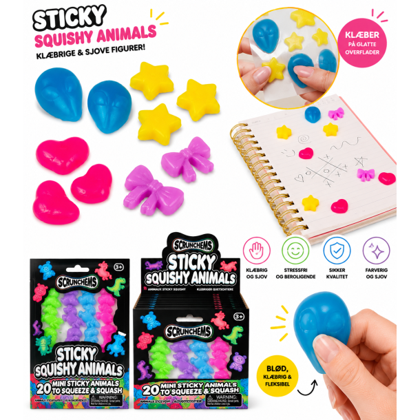 SCRUNCHEMS MINI STICKY SQUISHYS