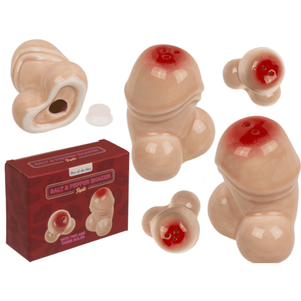 Salt & peber – Penis-sæt i keramik (2 stk., 18+)