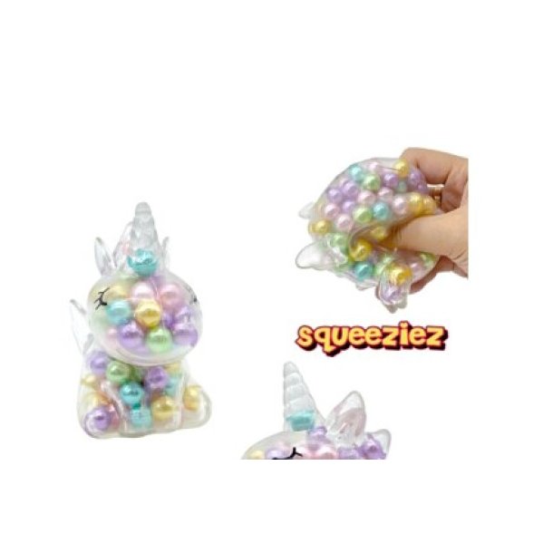 Sanselig Enhj�rning Knådebold med Perler � Squishy Unicorn Stressbold