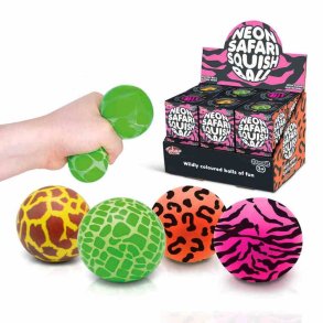 Scrunchems - neon safari squish ball