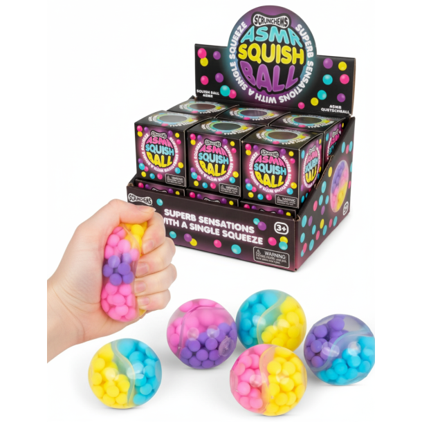 Scrunchems ASMR Squish Ball  Sanselig afslapning med lyd og flelse