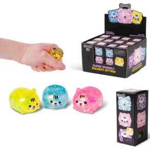 Scrunchems Diddy Sugar Squishy Kitties  3 stk. sde glitterkatte