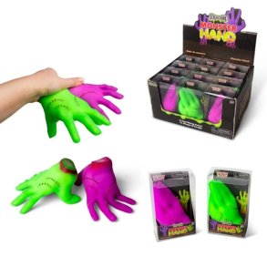 Scrunchems Monster Hand Stressbold med Sandfyld Assorteret