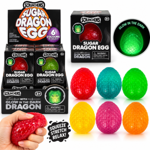Scrunchems Sugar Dragon Egg � Drage�g med Sugar Fyld & Glow in the Dark