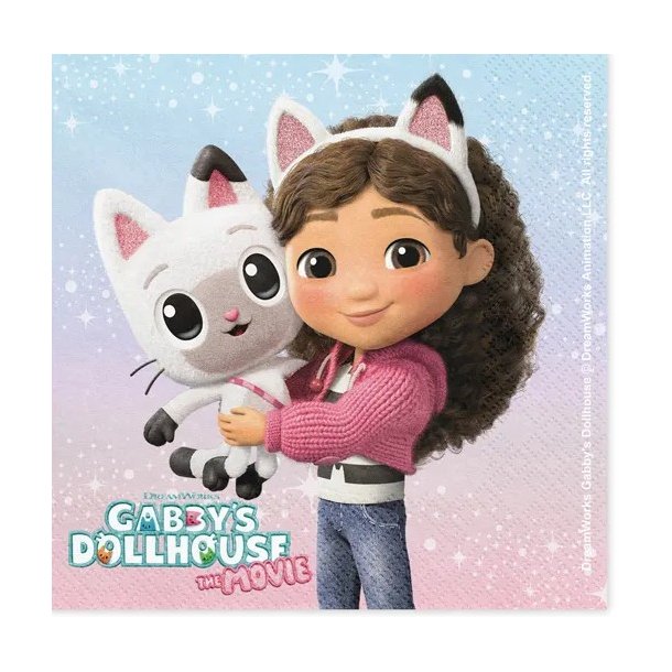 Servietter  Gabbys Dollhouse (33 x 33 cm  20 stk)