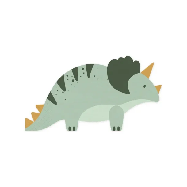 Servietter  Triceratops Dinosaur (18 x 10 cm  12 stk)
