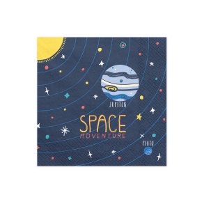 Servietter Space Tema - 20 Stk. - ca. 33 x 33 cm