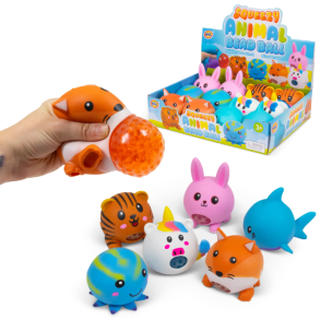 Squeezy Bead Animals - S�de og Sansestimulerende Dyrefigurer