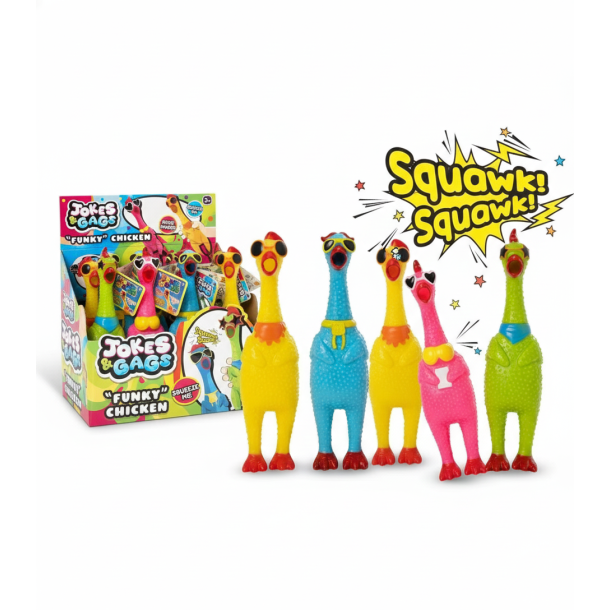 Skrigende Kylling  Funky Chicken (Assorterede)