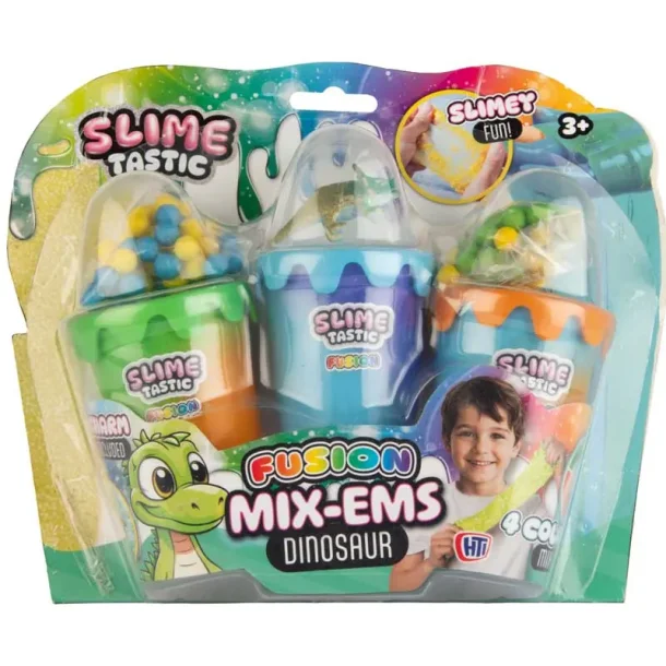 Slime Shakers Dino � Mix &amp; Shake slim med dinosaur tema