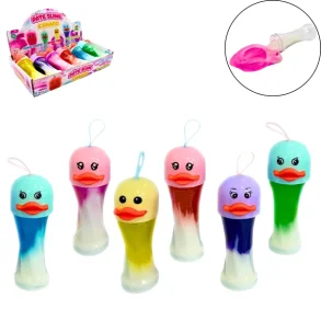 Slime med Andehoved 210g � Farverigt Slime 17 cm