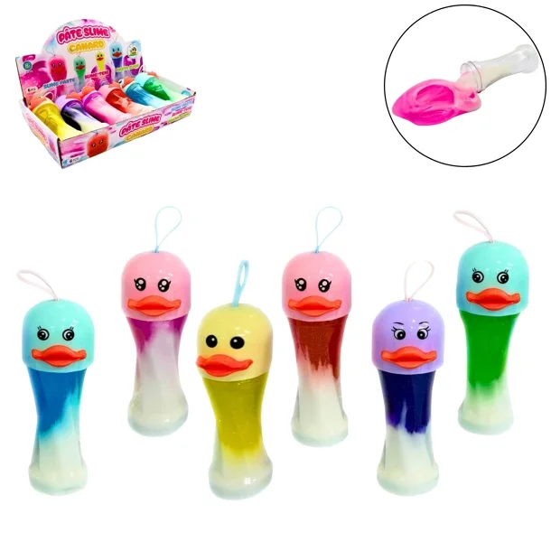 Slime med Andehoved 210g � Farverigt Slime 17 cm