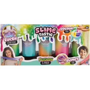 SlimeTastic Fusion Slime 5-Pack � Farverigt slim s�t