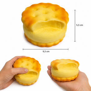 Slow Rising Squishy Vaniljekiks med Creme 9,5 cm