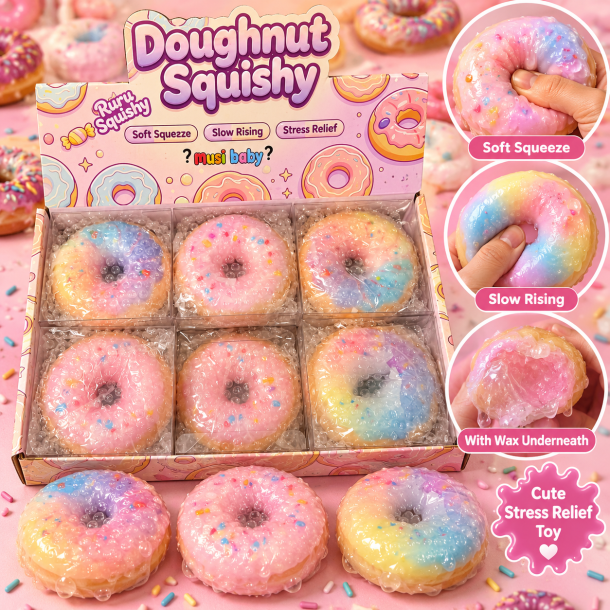 Slow Rising Wax Donut � Squishy med Bl�d Wax