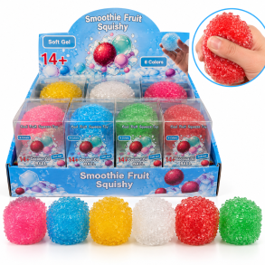 Slushy Crunch Coconut Oil 6 cm Stressbold Assorteret