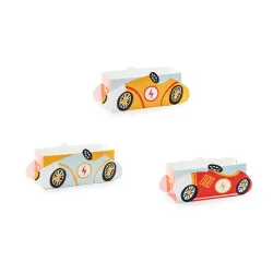 Snackbokse � Racerbiler (mix, 3 stk.)