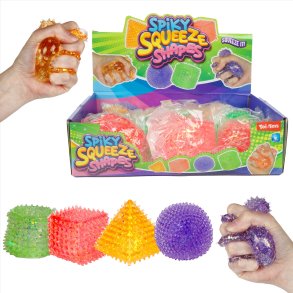 Spiky Squeeze Fidget Toy � Assorterede Former & Farver