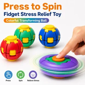 Spinning Fidget Ball � Tryk & Spin Fidget Toy