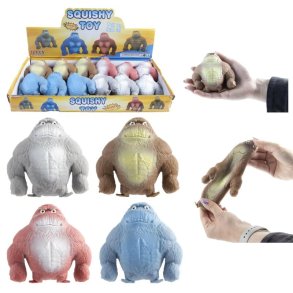 Squeeze Gorilla – sandfyldt squishy (10 cm, 240 g)