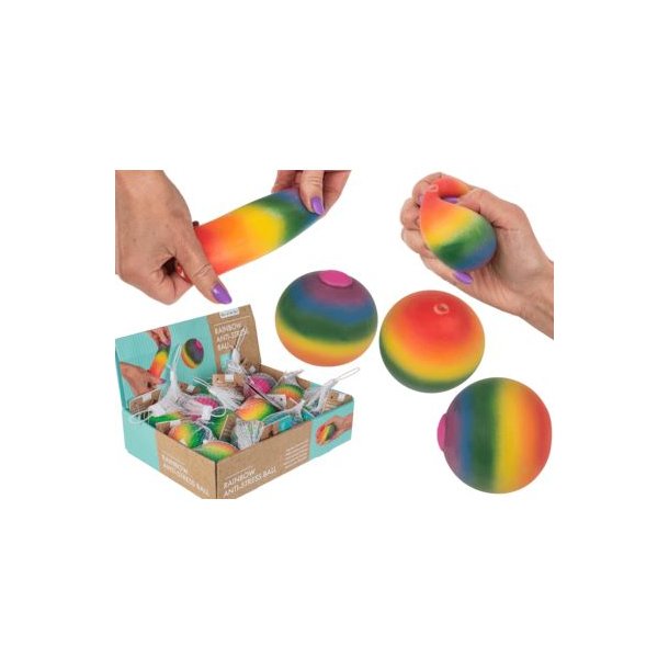 Squeeze Ball Rainbow 6 Cm