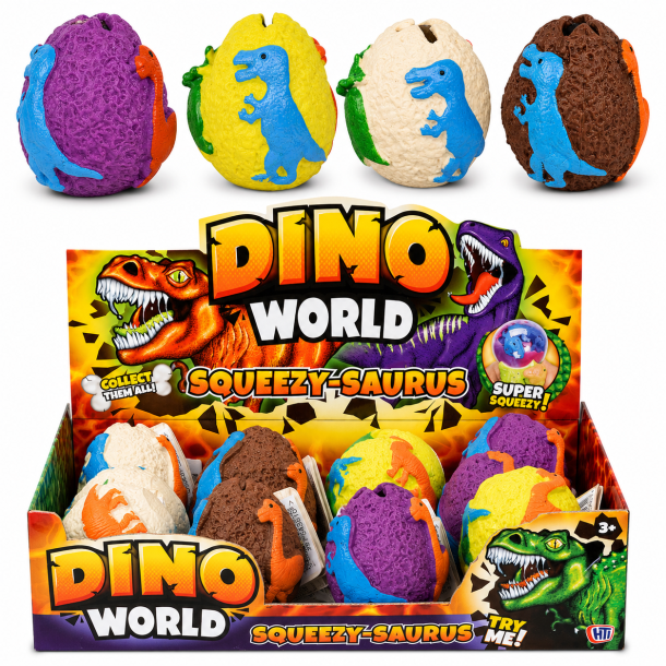 Squeezy-Saurus Dino �g Squishy � 1 stk