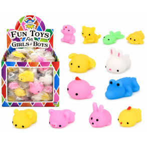 Squishy Dyr � Bl�de Mini Squishies Assorterede 5 cm
