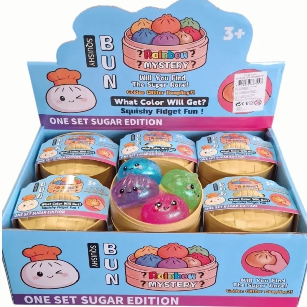 Squishy Gel Dumplings � 4 stk. i hver Kurv 