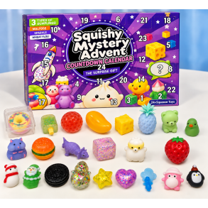 Squishy Julekalender 2026 Luksus 24 Fidget Overraskelser