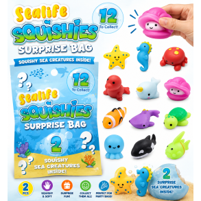 Squishy Sealife Surprise Bag � 2 stk. Havdyr Squishies