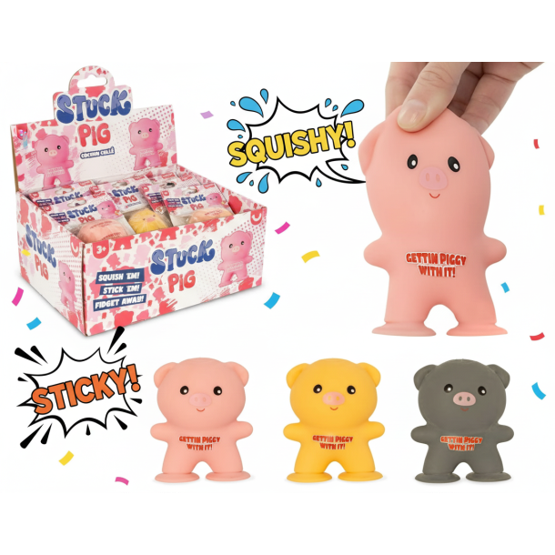Squishy Stuck Pig � sensorisk leget�j