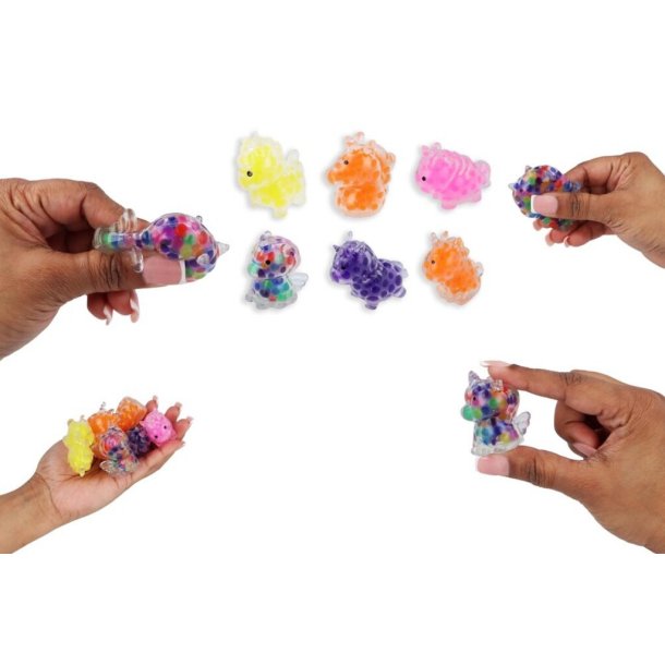 Squishy Unicorn med Perler � Mini enhj�rninge med fyldte perler 1 stk