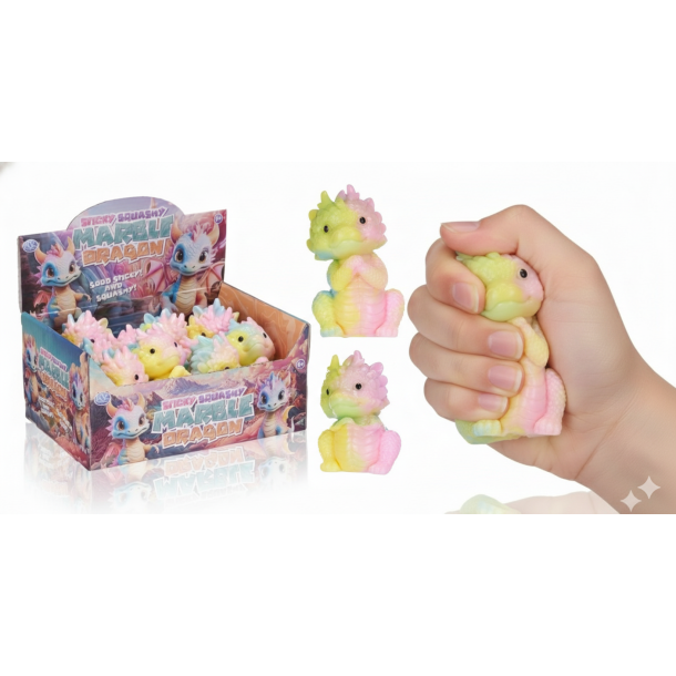Sticky Squishy Marble Dragon 12 cm