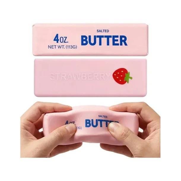 Strawberry Butter Squishy 13 cm � Bl�d Slow Rising Fidget Toy