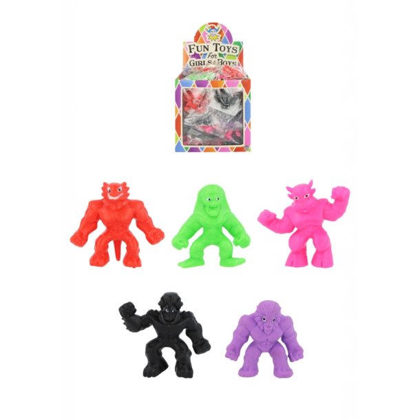 Stretch Monster  Sjove strkbare monstre &#129503;&zwj;&#9794;&#65039;&#129767; (5 cm, kan strkkes op til ca. 29 cm)