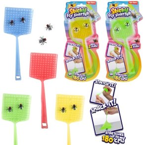 Stretchable Sticky Fly Swatter + 2x Fluer � 26 cm