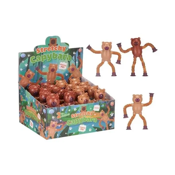 Stretchy Capybara Light-Up Pop Tube � Assorterede