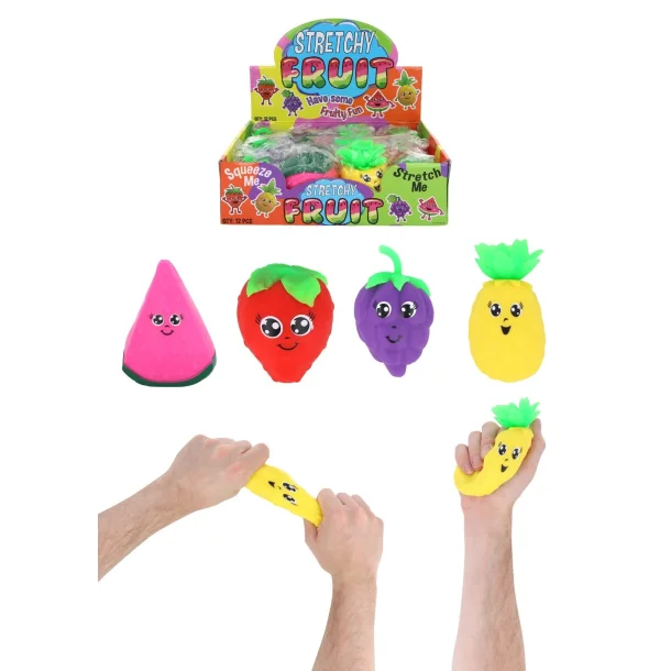 Stretchy Fruit Assorted � Frugt Fidget Toy med Str�k og Klemmefunktion