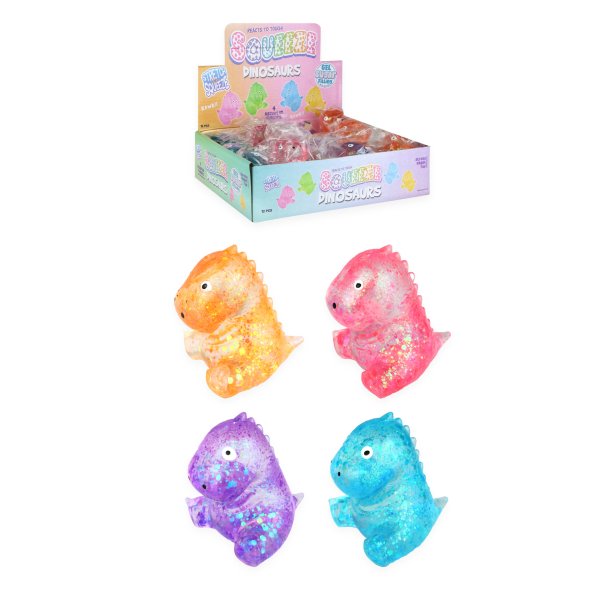 Sugar Dinosaur Squishy  7 cm Assorteret