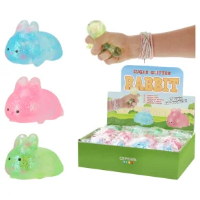 Sugar Stretch Bunny � Glimmer Kanin Squeeze Toy 9 cm