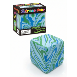 Super Stress Ice  Cube � Solid Squish Marble - Gr�n