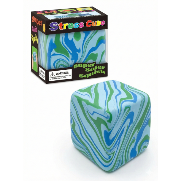 Super Stress Ice  Cube � Solid Squish Marble - Gr�n